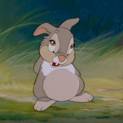 Thumper from Bambi, reciting the old adage.
