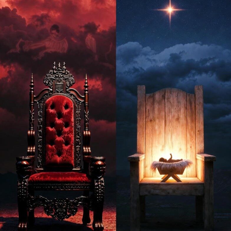 Herod's throne vs manger
